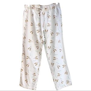 J.Crew Printed Reindeer Flannel Pajama Pants